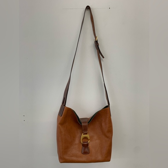 Dooney & Bourke Derby Florentine Hobo Brown Leather Purse - Picture 11 of 11